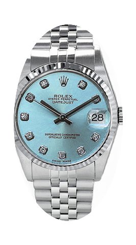 Rolex Datejust Stainless Steel Custom Ic...