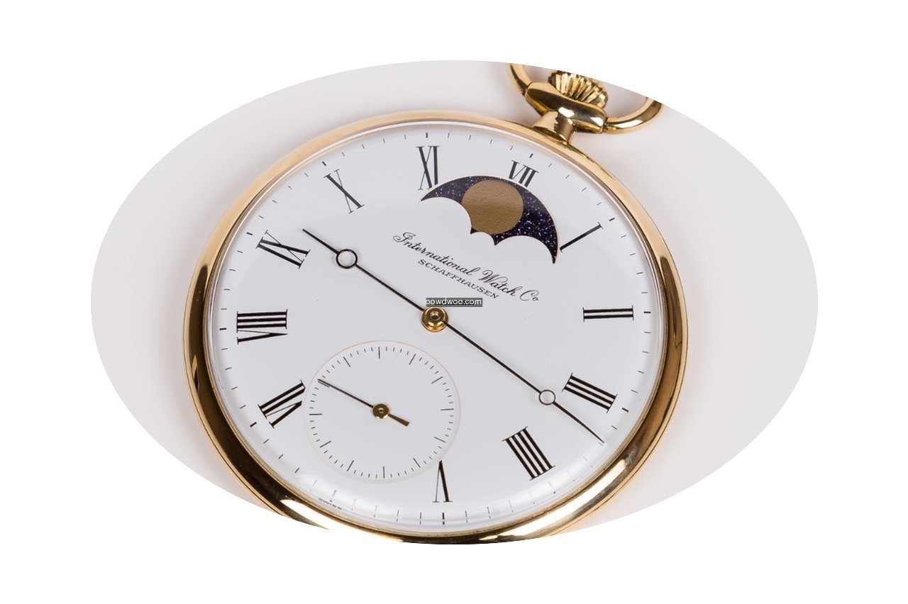 IWC 5250 Moon phase, Yellow gold pocket ...
