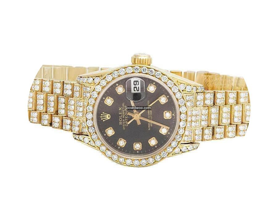 Rolex 18K Yellow Gold 26MM Datejust Blac...