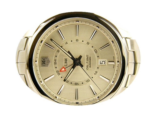 TAG Heuer Link Gmt Cal 7 in acciaio Arge...