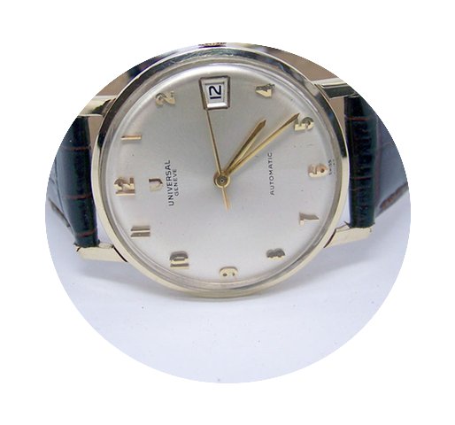 Universal Genève 14k Mens Micro Rotor A...