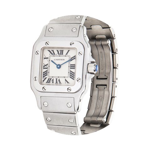 Cartier Santos Galbee Stainless Steel Qu...