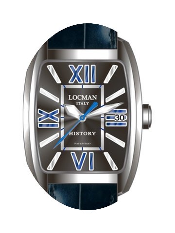Locman History 486N00BKFBL0PSK Black Qua...