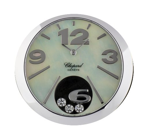 Chopard 18k White Gold MOP Dial Happy Di...