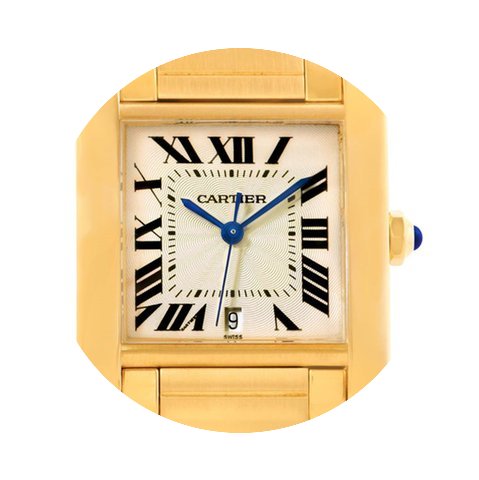 Cartier Tank Francaise Large 18k Yellow ...