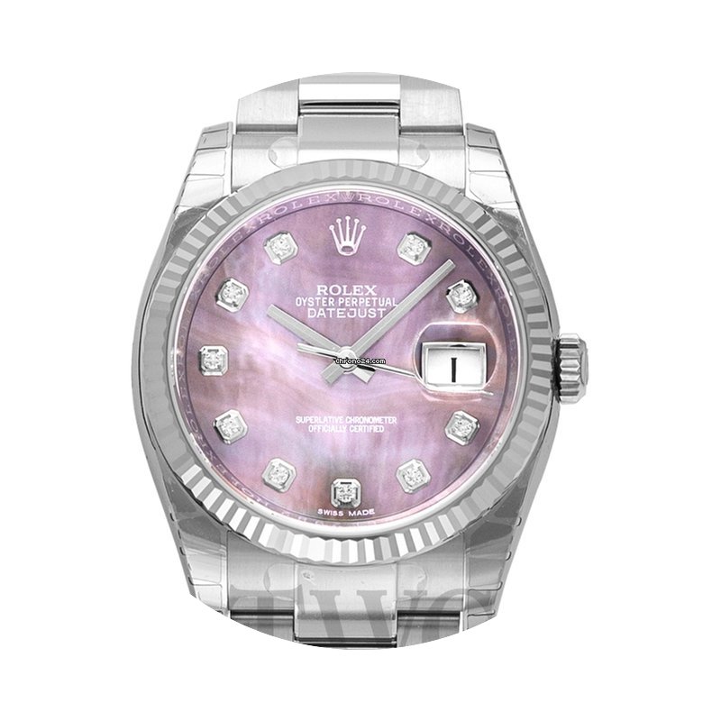 Rolex Datejust Black MOP 18k White Gold/...