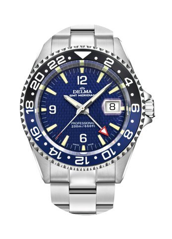 Delma Meridian GMT, blau...
