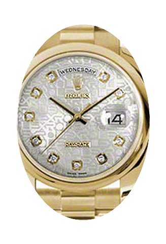 Rolex Day-Date 36 118208-SVJDDP Silver J...