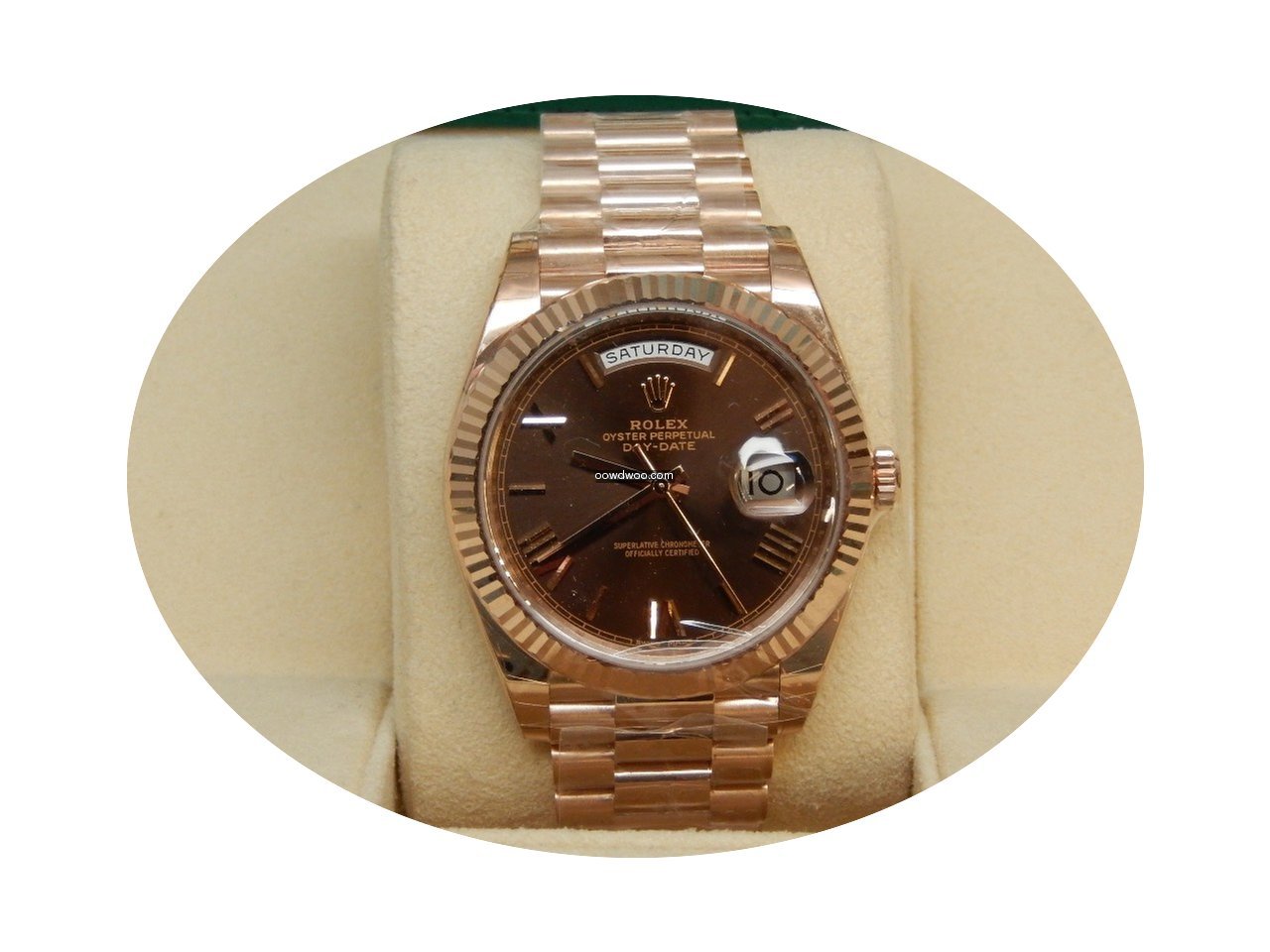 Rolex Day-Date 40 228235 Chocolate Roman...
