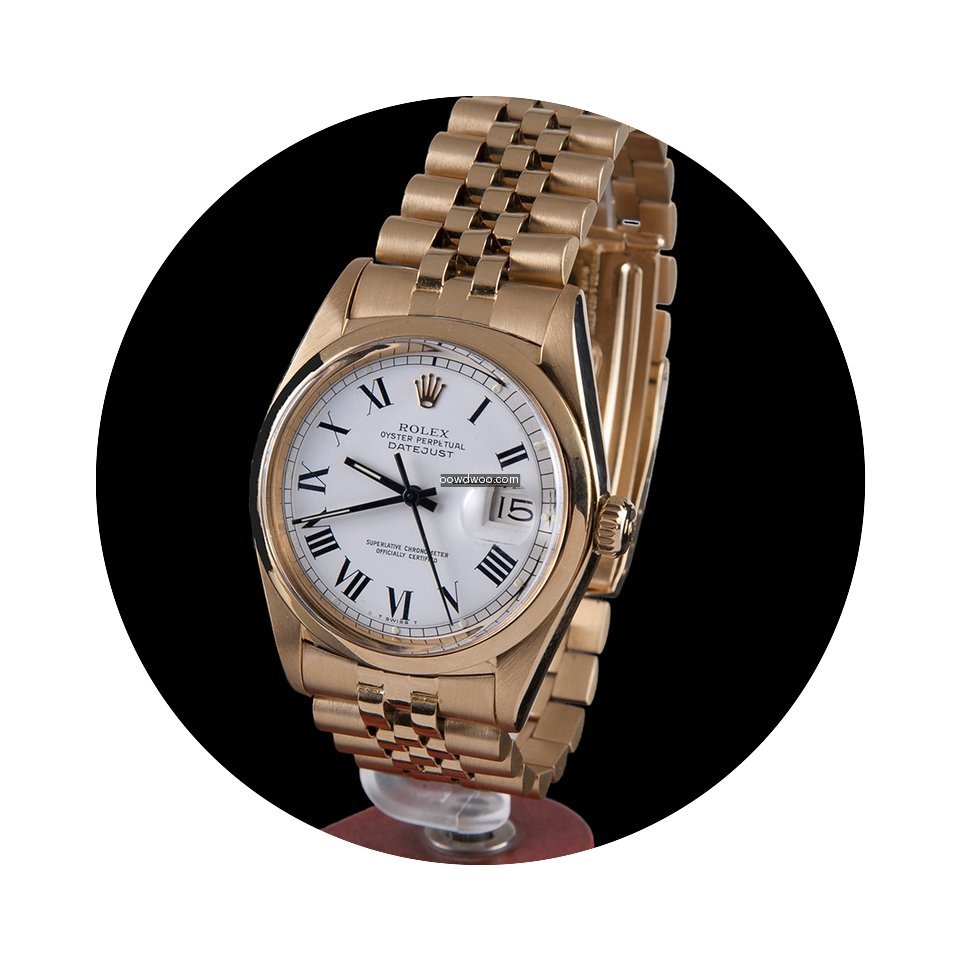 Rolex datejust jubile yellow gold men si...