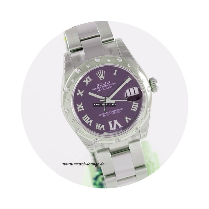 Rolex Datejust purple roman VI unworn bo...