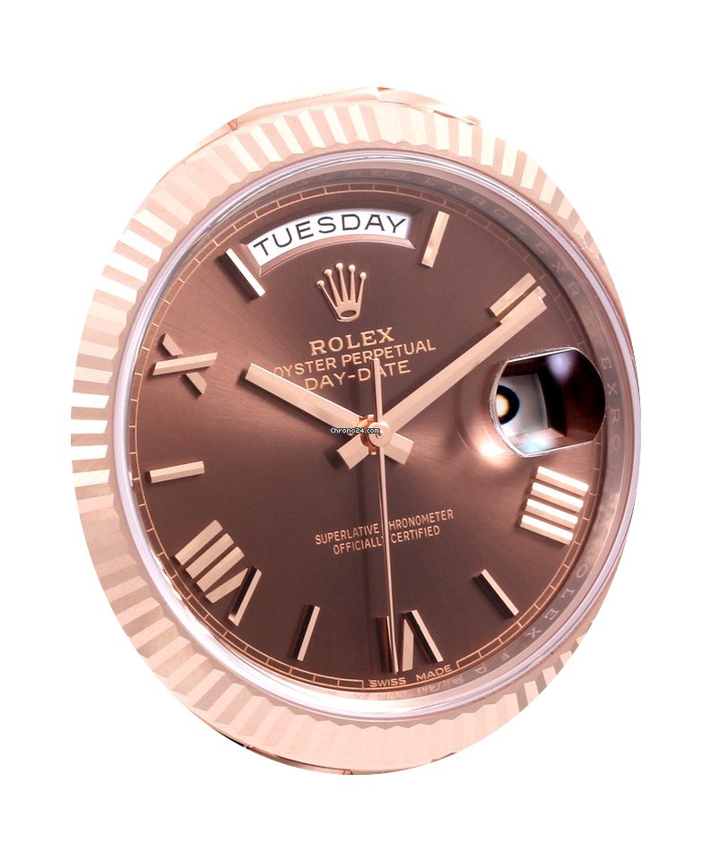 Rolex 40mm 18K Rose Gold Day-Date Chocol...