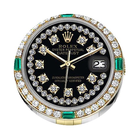 Rolex Ladies Rolex 26mm Green Emerald An...