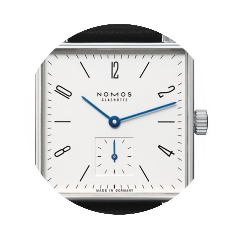 Nomos Tetra Handaufzug Uhr mit Edelstahl...