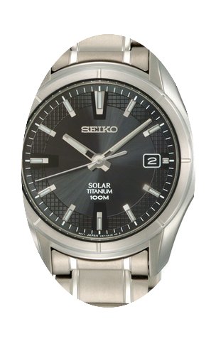 Seiko Solar SNE141P1 Elegante Herrenuhr ...