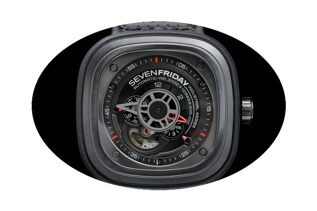 Sevenfriday P3/01 Black Pvd 47mm, Gun Me...