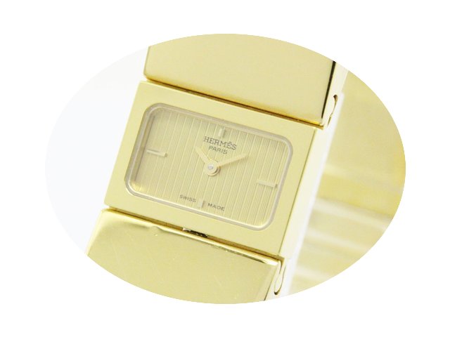 Hermès Loque Gold Plated Quartz Ladies ...