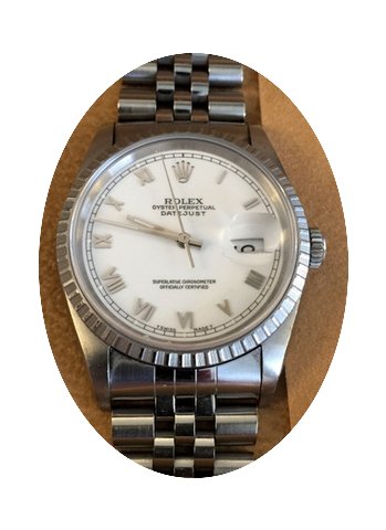 Rolex Oyster Datejust Jubilee Steel Whit...