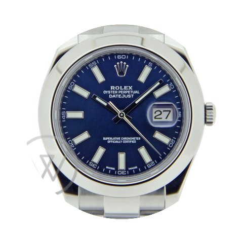 Rolex Datejust II Blue Dial 116300 - Ful...