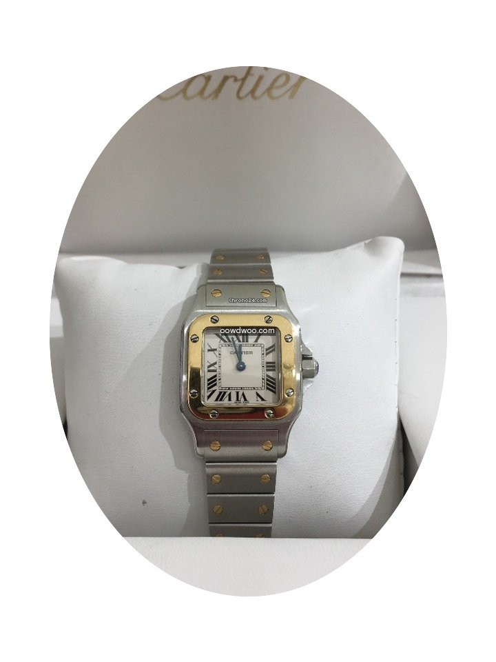 Cartier Santos Steel and Gold Ladies Con...
