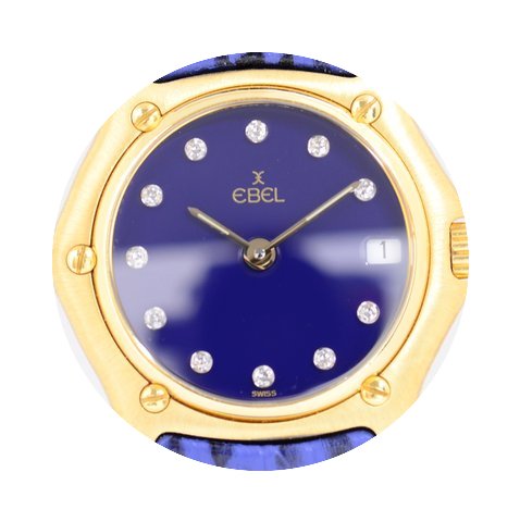 Ebel 1911 Lady Luxusuhr blue Diamond Dia...