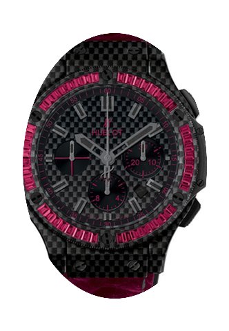 Hublot Big Bang Carbon Bezel Baguette Ru...