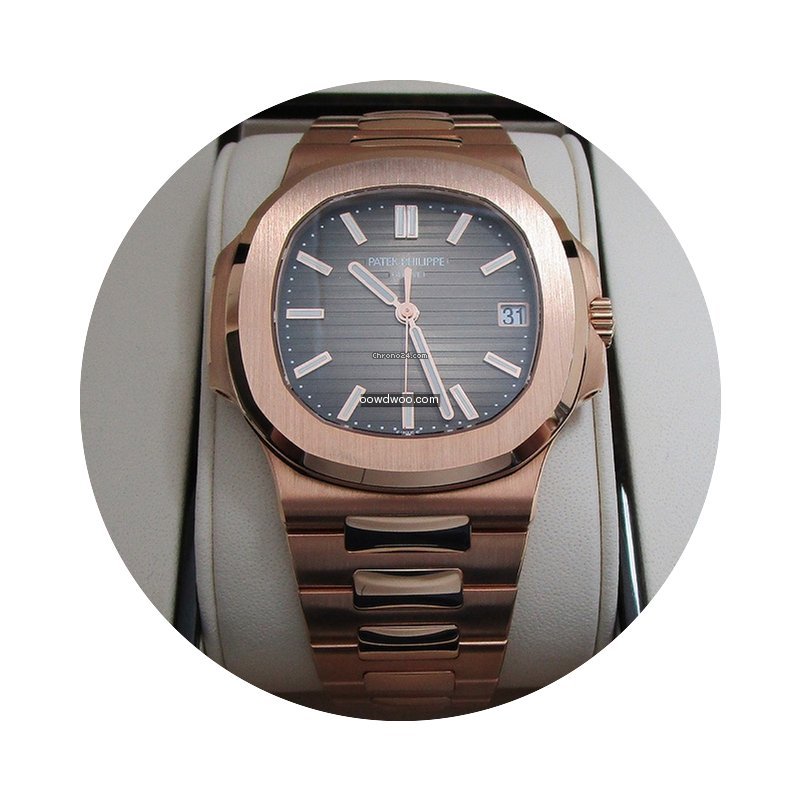 Patek Philippe Nautilus 18K Rose Gold/Br...