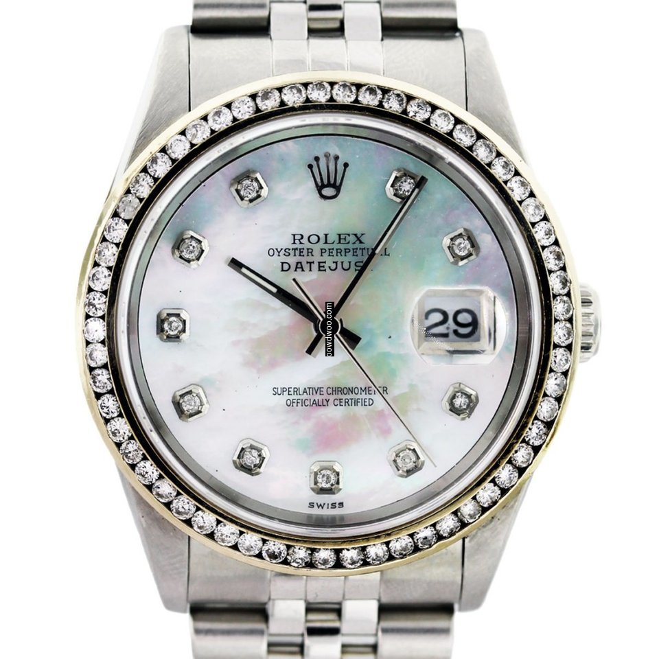 Rolex Datejust 16264 MOP Diamond Bezel D...
