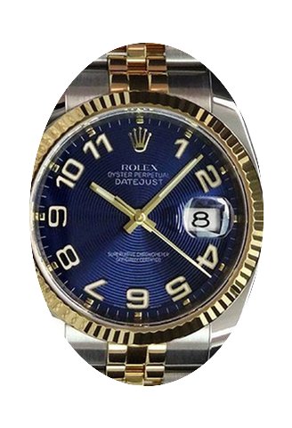 Rolex Datejust 36 116233-BLCAFJ Blue Con...