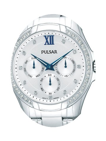 Pulsar PP6099X9 Damenuhr silber mit Stra...