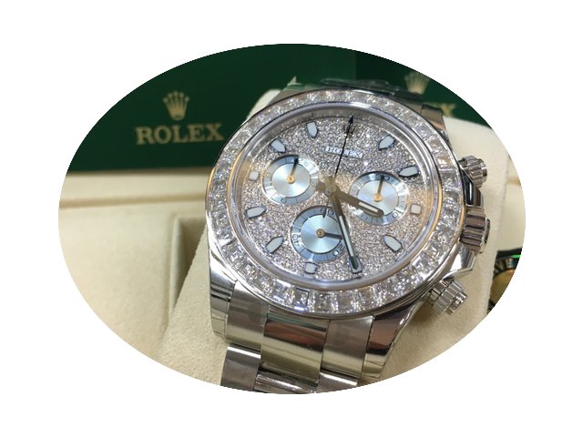 Rolex 116576TBR Cosmograph Daytona Pave ...