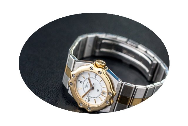 Chopard St. Moritz steel/18k gold date q...