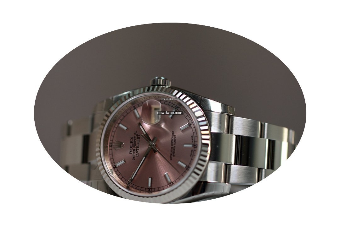 Rolex Oyster Perpetual Datejust Pink Dia...