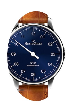 Meistersinger 03 - AM 908 - 43mm - Blue ...