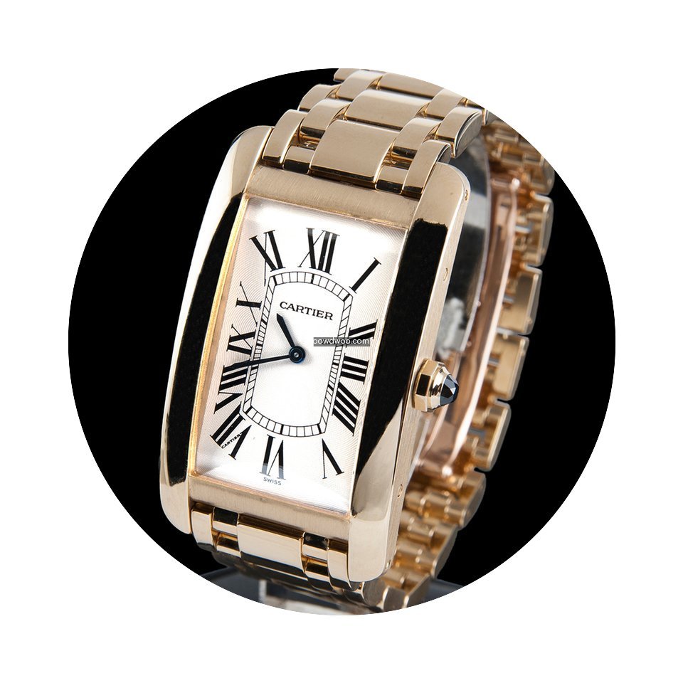 Cartier tank americane yellow gold men s...