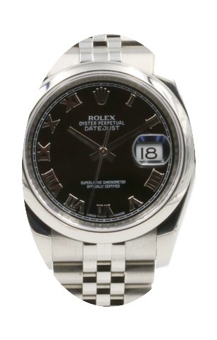 Rolex Datejust 116200 Men's 36mm Black R...