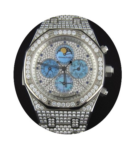 Audemars Piguet White Gold Royal Oak Ful...