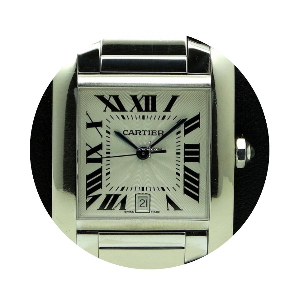 Cartier | Tank Francaise GM 18 kt white ...
