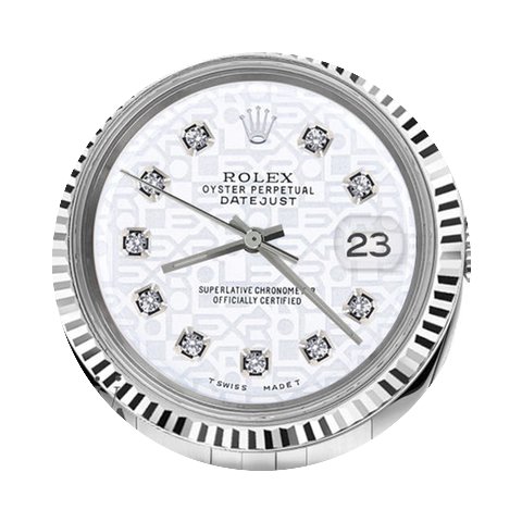 Rolex Man`s Rolex 36mm Datejust White Co...