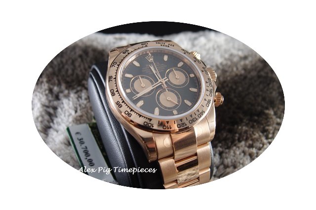 Rolex Daytona 18K Rose Gold Daytona 1165...