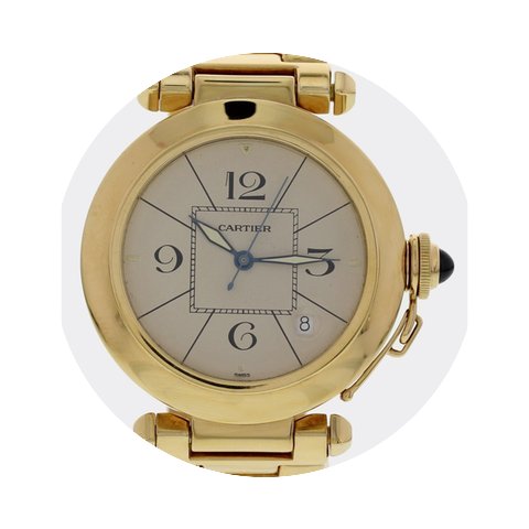 Cartier Men's 18k Yellow Gold Pasha de C...