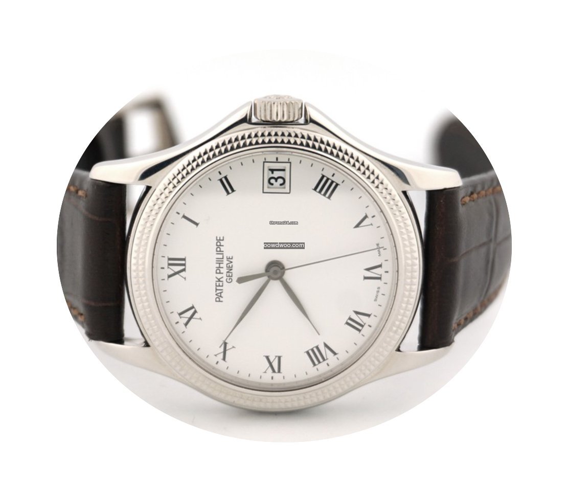 Patek Philippe Calatrava 18k white Gold ...