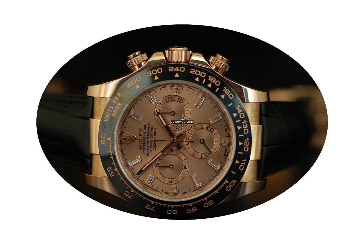 Rolex 116515LN 18K Everose Baguette...