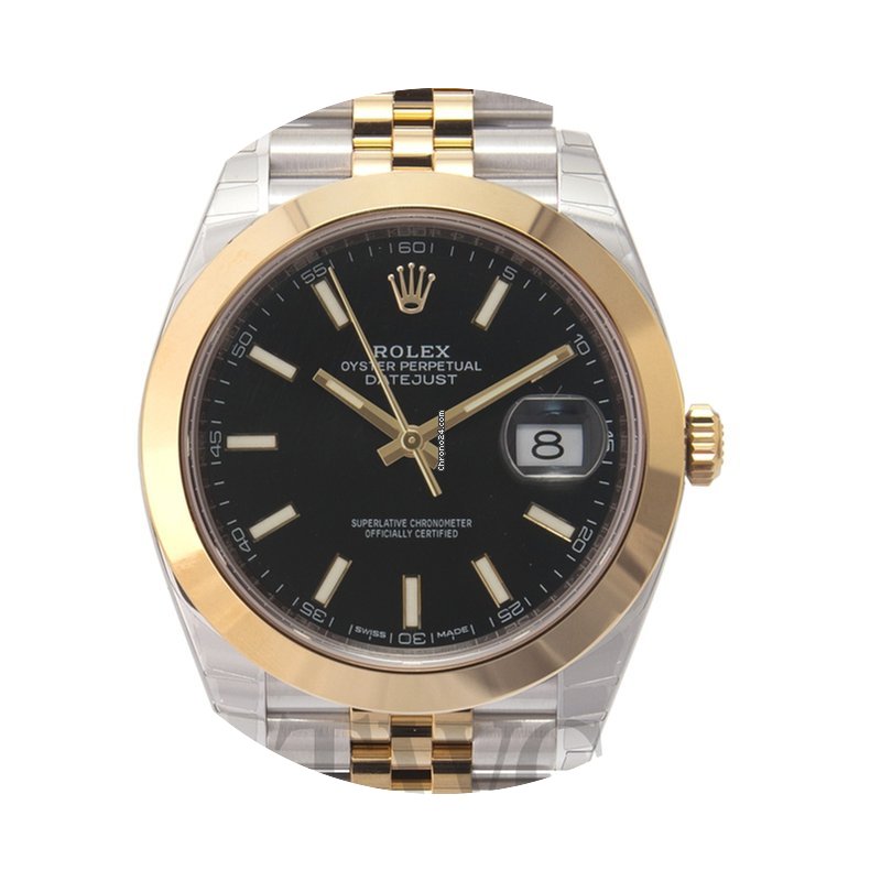 Rolex Datejust 41 Black 18k yellow gold/...