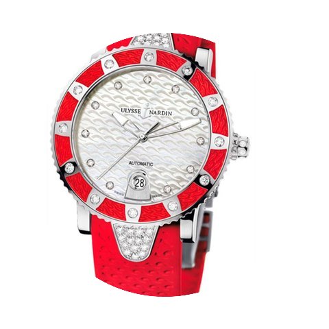 Ulysse Nardin Lady Diver 12 Diamonds Red...