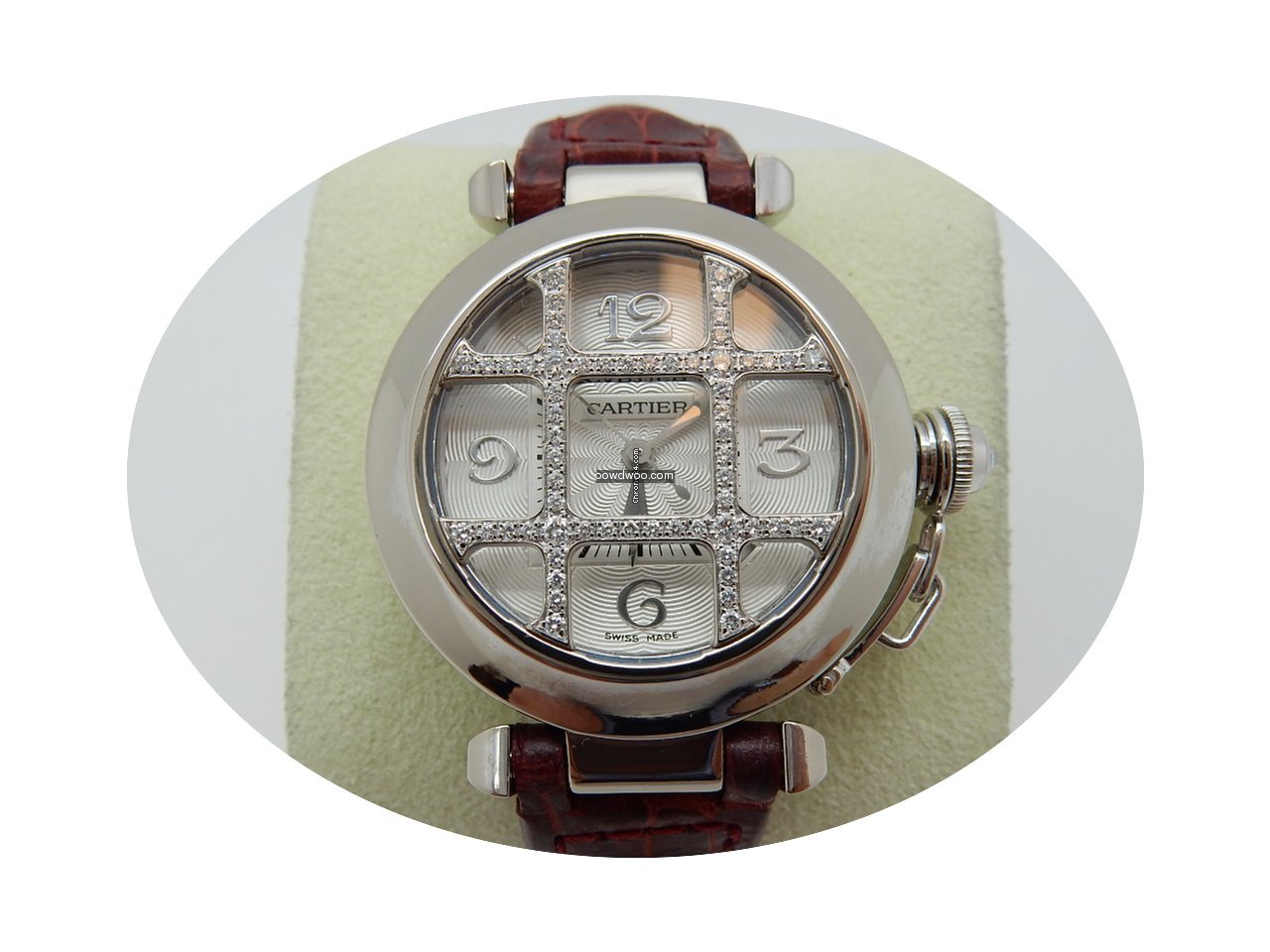 Cartier Pasha 32mm White Gold Ref 2400...