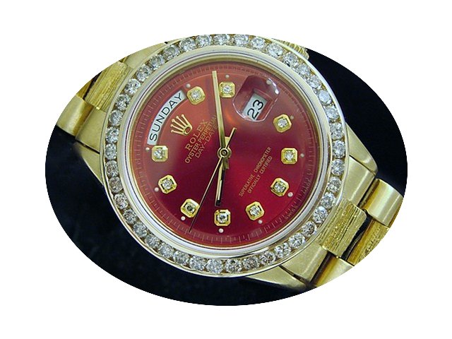 Rolex Yellow Gold Diamond Day-date With ...