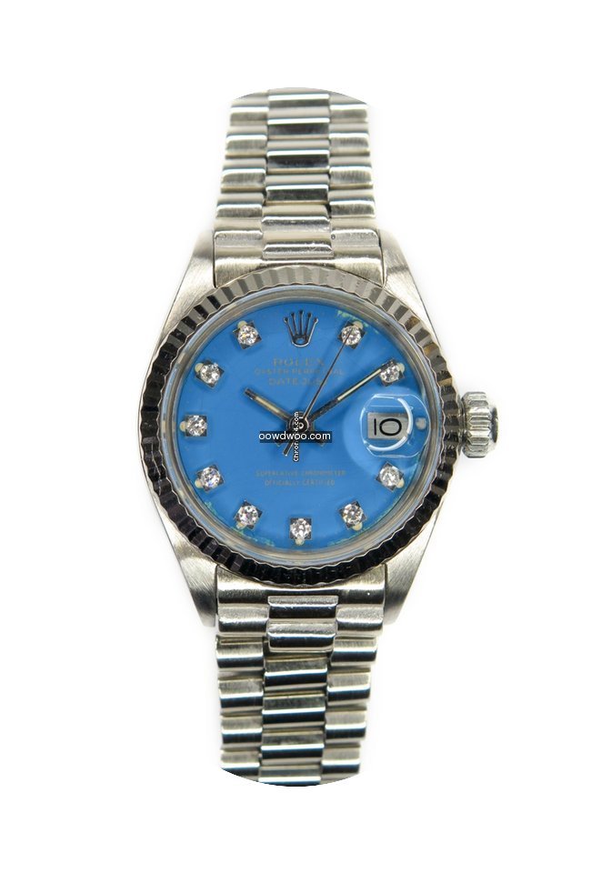 Rolex Datejust Lady White Gold Stella Di...