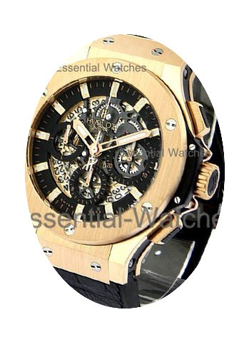 Hublot Aero Bang Rose Gold Skeleton Chro...