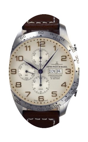 Zeno-Watch Basel OS Tachymeter Retro Chr...
